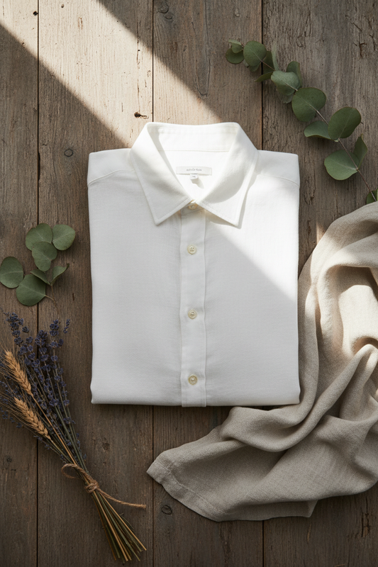 Camisa Linho - Flat Lay