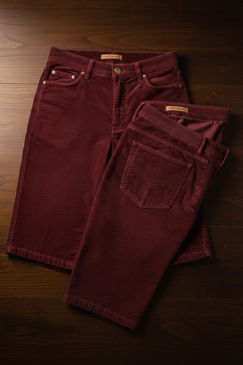 Short Veludo - Flat Lay