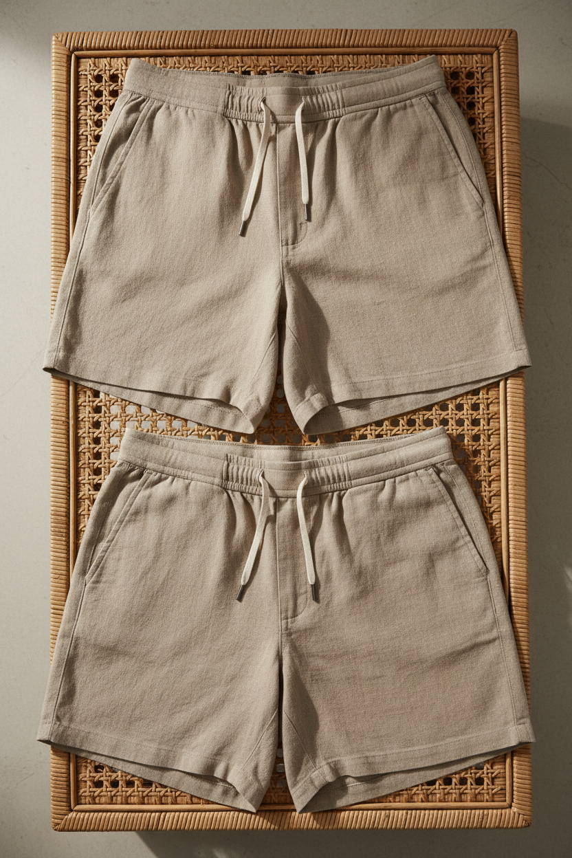 Bermuda Linho - Flat Lay