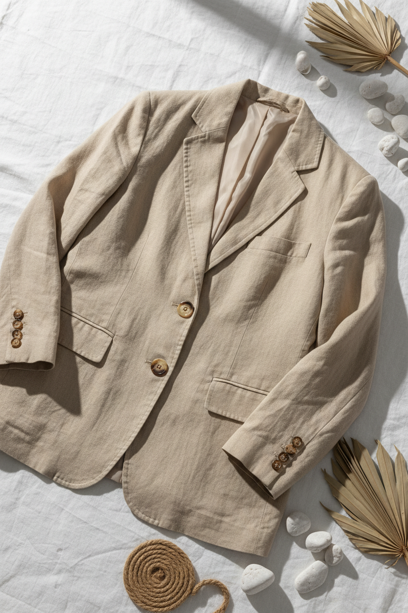 Blazer Linho - Flat Lay