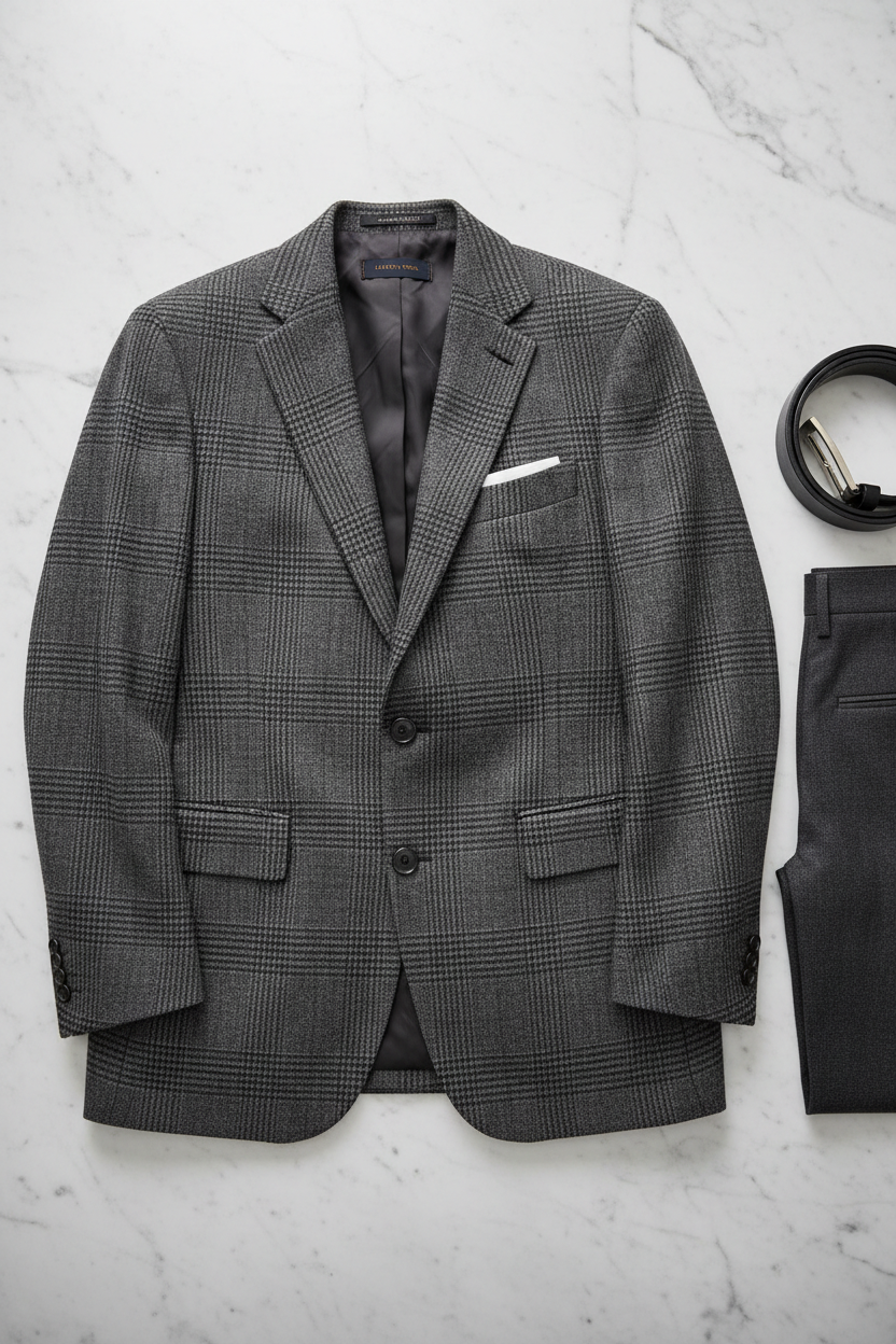 Blazer Príncipe de Gales - Flat Lay