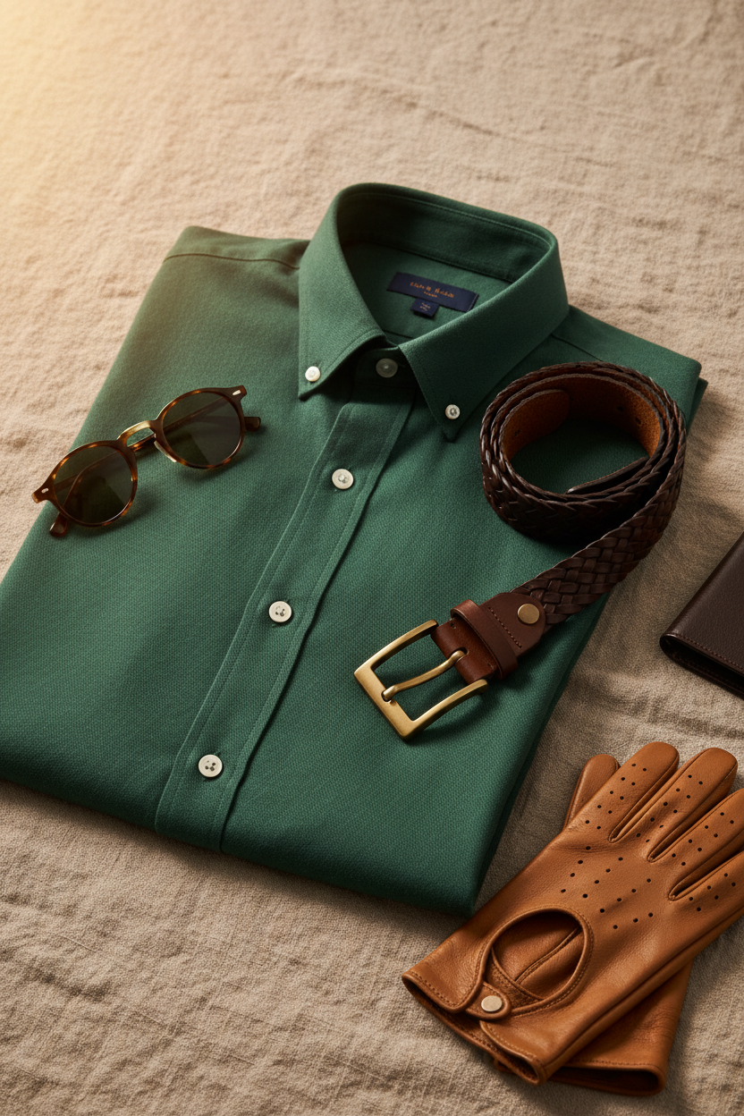 Camisa Twill - Flat Lay