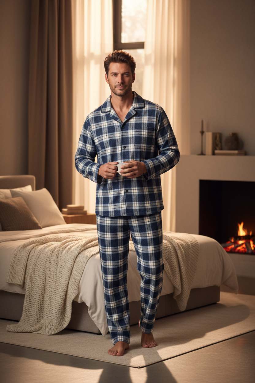 Conjunto Pijama Flanela Inverno LUME - Frente