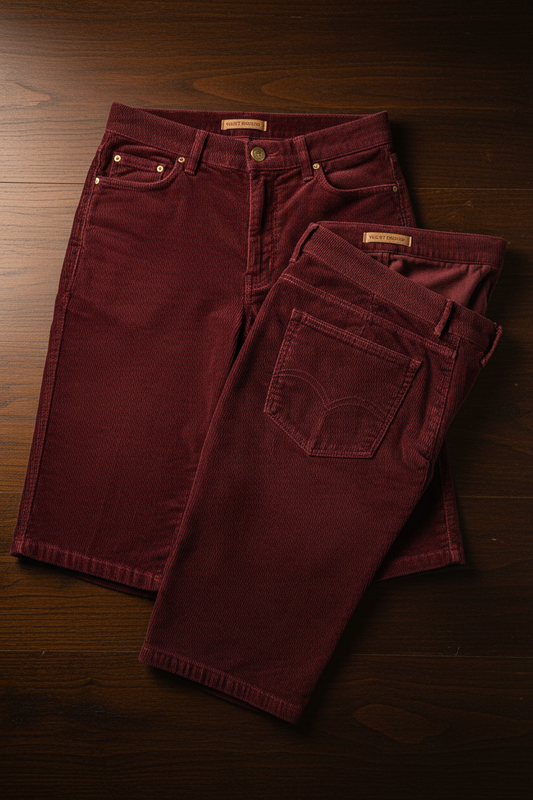 Short Veludo - Flat Lay